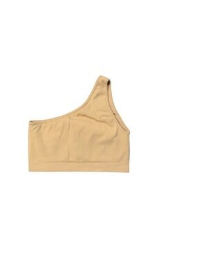 Sportneer Yellow Ribbed One Shoulder Sports Bra & Pants Set